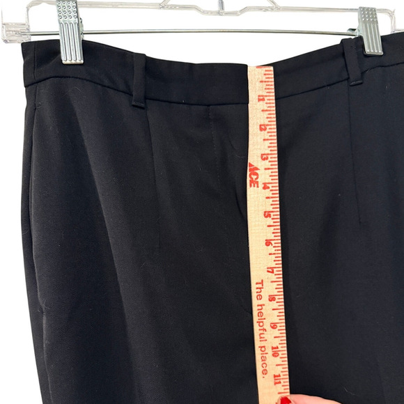 Alexander McQueen 100% Wool High Rise Trousers 6 Straight Leg Cropped Pants 42 - Picture 13 of 15